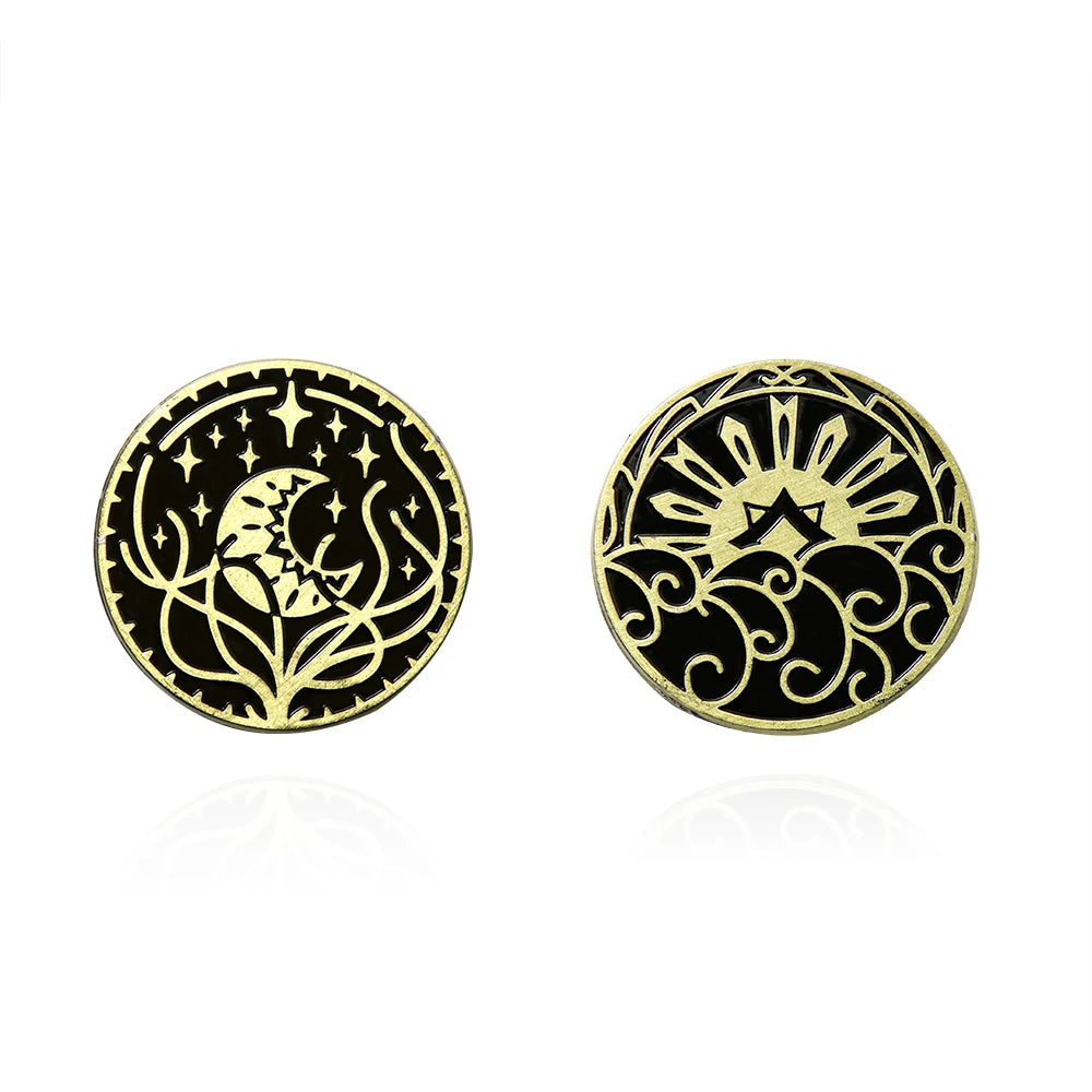 Anime Dungeons and Dragons Coin Gold Plated Cosplay Metal Coins For Men Women Collection Jewelry