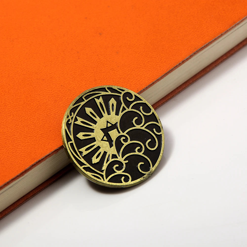 Anime Dungeons and Dragons Coin Gold Plated Cosplay Metal Coins For Men Women Collection Jewelry